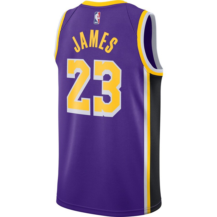 NBA勒布朗-詹姆斯球衣 SW球迷宣告版 耐克 紫色