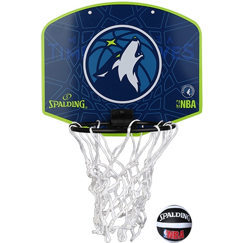 NBA斯伯丁迷你小篮筐 明尼苏达森林狼队家用房间室内挂墙迷你篮板 77-667Y