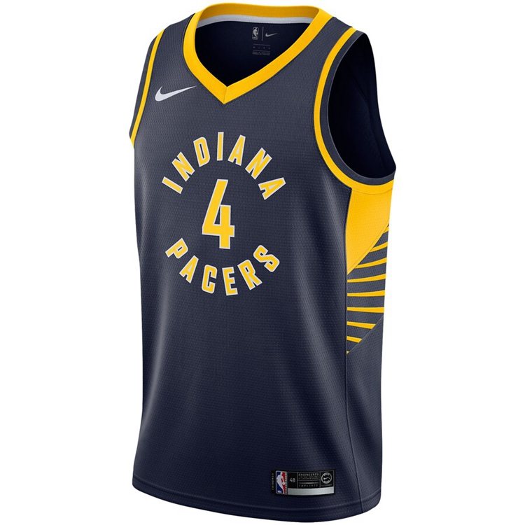 NBA维克多-奥拉迪波球衣 印第安纳步行者队4号 球迷经典配色版篮球队服 耐克 藏青色