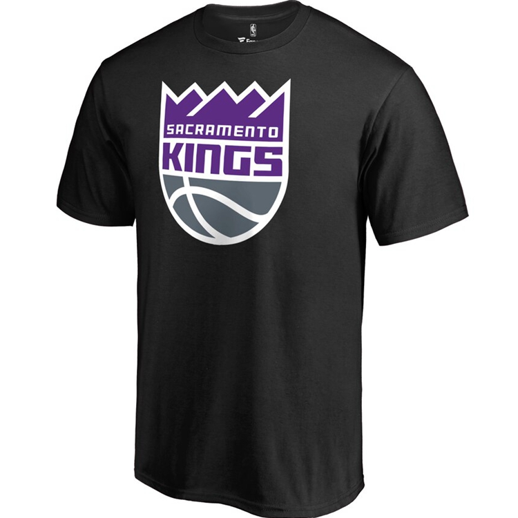 NBA萨克拉门托国王队短袖训练服 比赛运动时尚潮流T恤 黑色 Fanatics