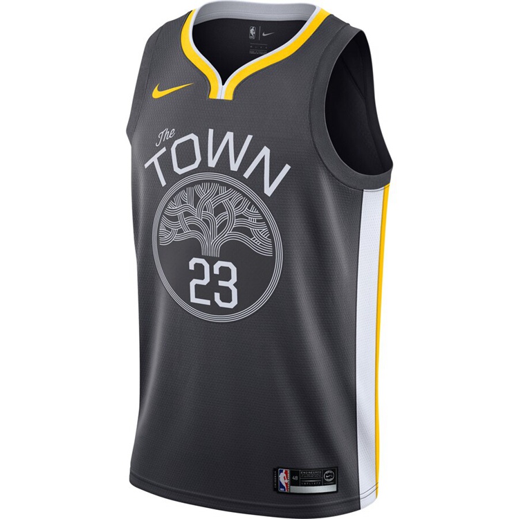 NBA德雷蒙德-格林球衣 金州勇士队23号 球迷宣告版 耐克 灰色