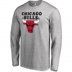 芝加哥公牛队logo长袖 灰色