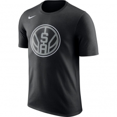 圣安东尼奥马刺队logo短袖 2021城市版黑色