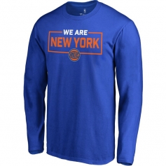 纽约尼克斯队时尚长袖 蓝色