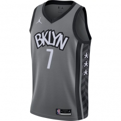 凯文-杜兰特布鲁克林篮网队7号球衣 2021灰色球迷版宣告版
