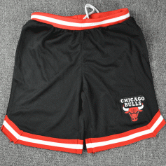NBA芝加哥公牛队短裤 篮球运动训练潮流时尚裤衩 UNK 黑色