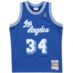 沙奎尔-奥尼尔洛杉矶湖人队34号球衣 96-97复古蓝色球迷版