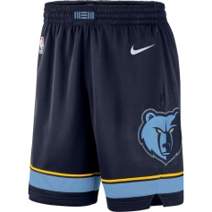 孟菲斯灰熊队球裤 2021蓝色经典配色版