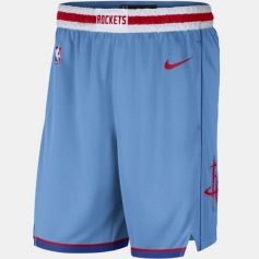 休斯顿火箭队球裤 2021蓝色城市版