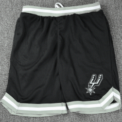NBA圣安东尼奥马刺队短裤 篮球训练运动透气速干裤衩 UNK 黑色