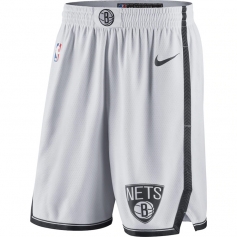 NBA布鲁克林篮网队球裤 2021白色联盟版