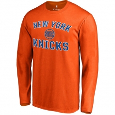纽约尼克斯队潮流长袖 橙色
