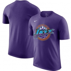 犹他爵士队logo短袖 2021城市版紫色