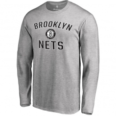 布鲁克林篮网队潮流长袖 灰色