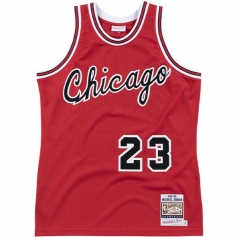 迈克尔-乔丹芝加哥公牛队23号球衣 84-85复古红色球员版