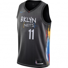 凯里-欧文布鲁克林篮网队11号球衣 2021灰色球迷版城市版