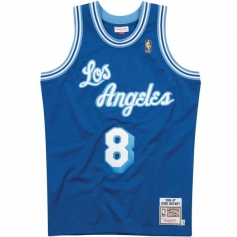 科比-布莱恩特洛杉矶湖人队8号球衣 96-97复古蓝色球员版