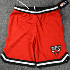NBA芝加哥公牛队短裤 篮球新潮休闲训练运动裤衩 UNK 红色