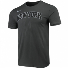 纽约尼克斯队时尚短袖 灰色