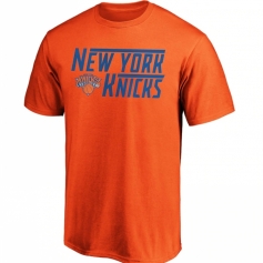 纽约尼克斯队休闲短袖 橙色